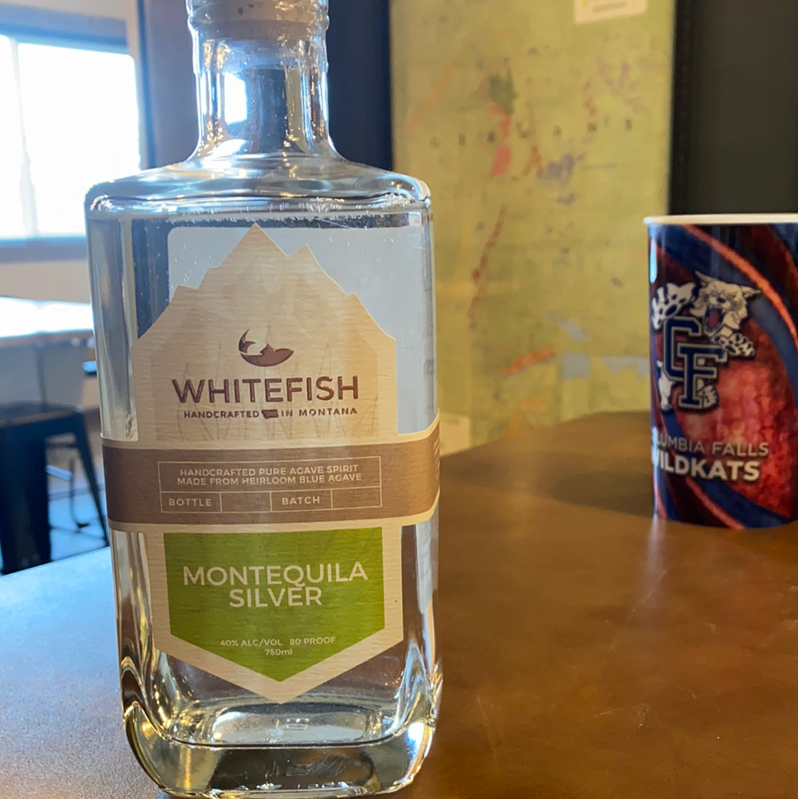Whitefish Distillery, Montequila, Silver, Tequila, Made in Montana, 750mL