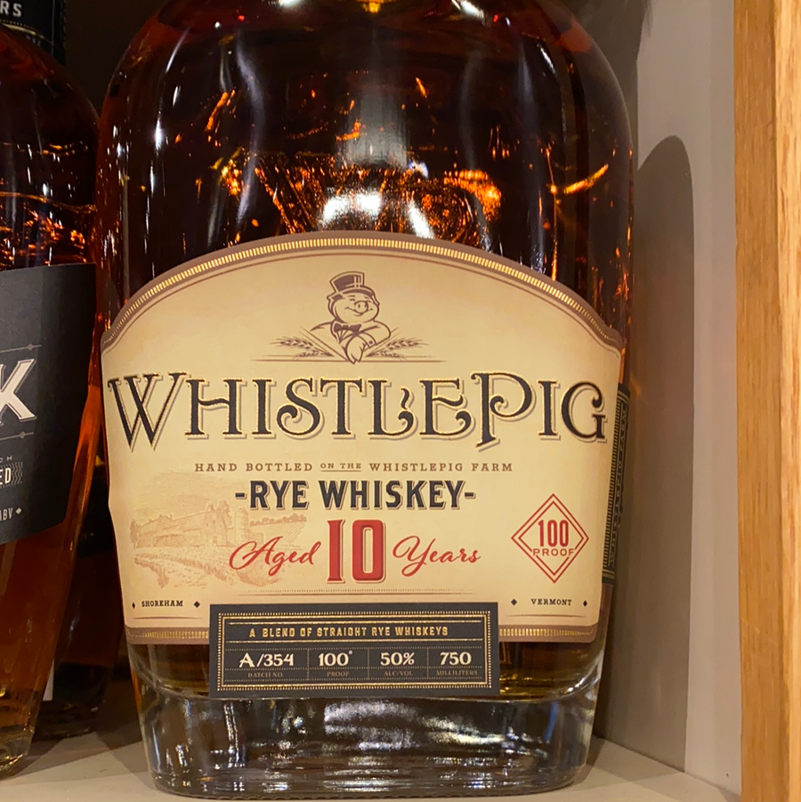 Whistlepig, Straight, 10 year, Rye, Whiskey, 750mL