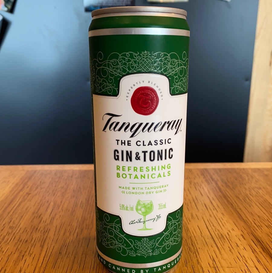 Tanqueray, Gin and Tonic, RTD, 355ml