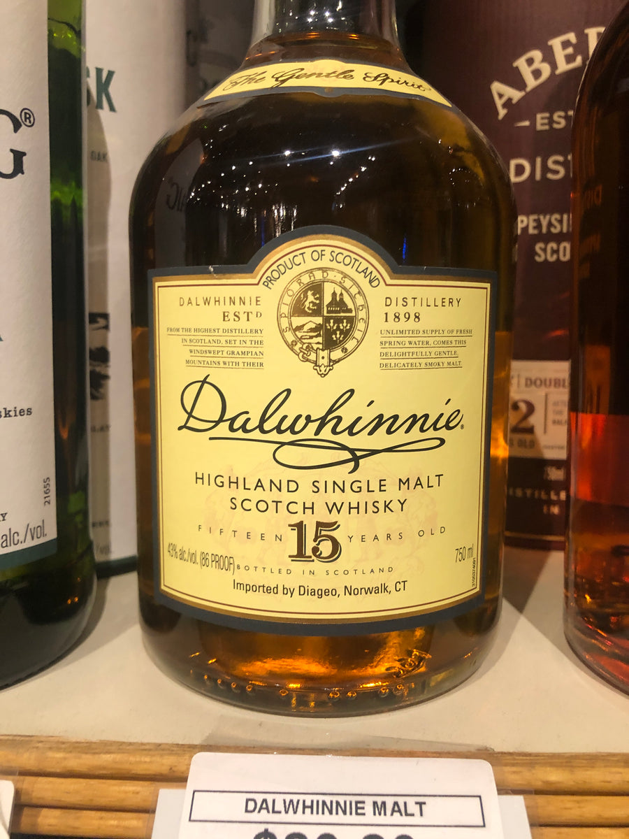 Dalwhinnie 15 yr Scotch, 750 ml