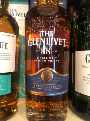 Glenlivet 18 yr Scotch, 750 ml