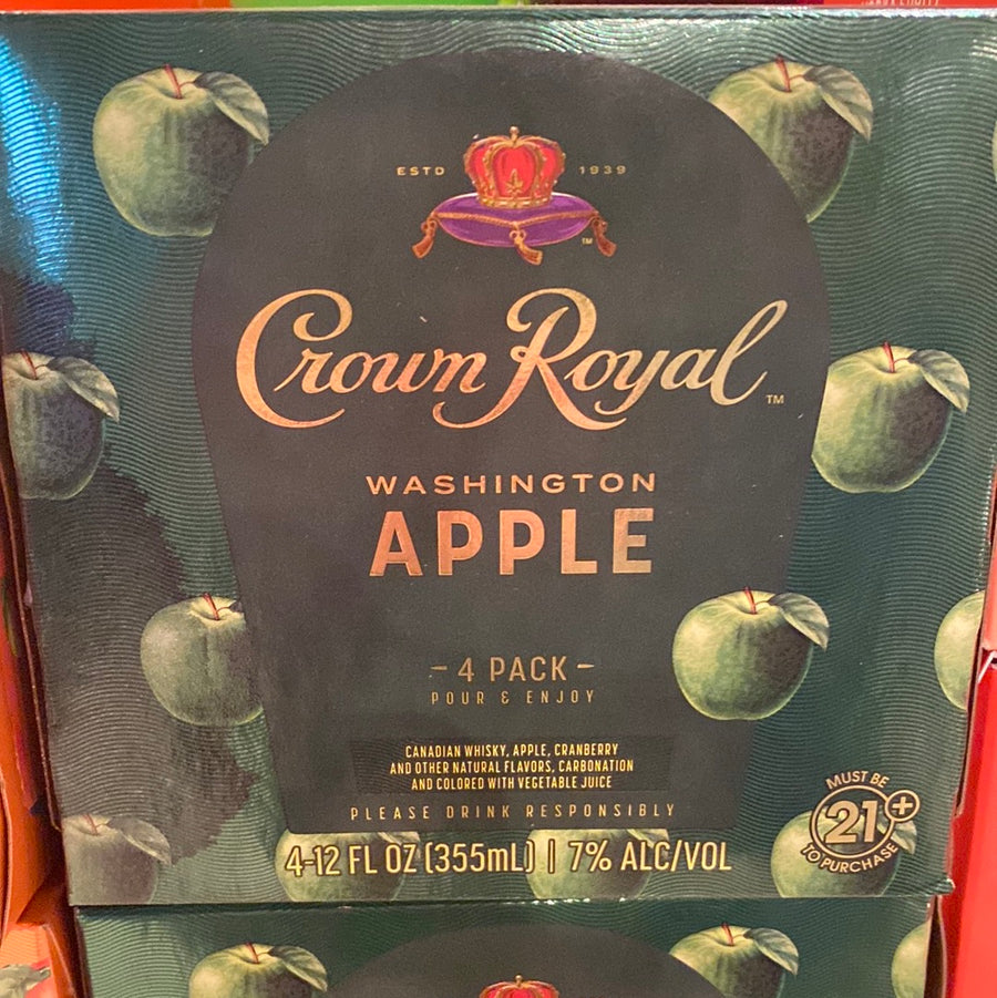 Crown Royal, Washington Apple, RTD, 4 pack, 12oz cans