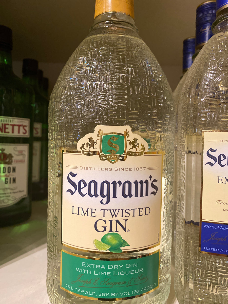 Seagrams Lime Twisted Gin, 1.75 L