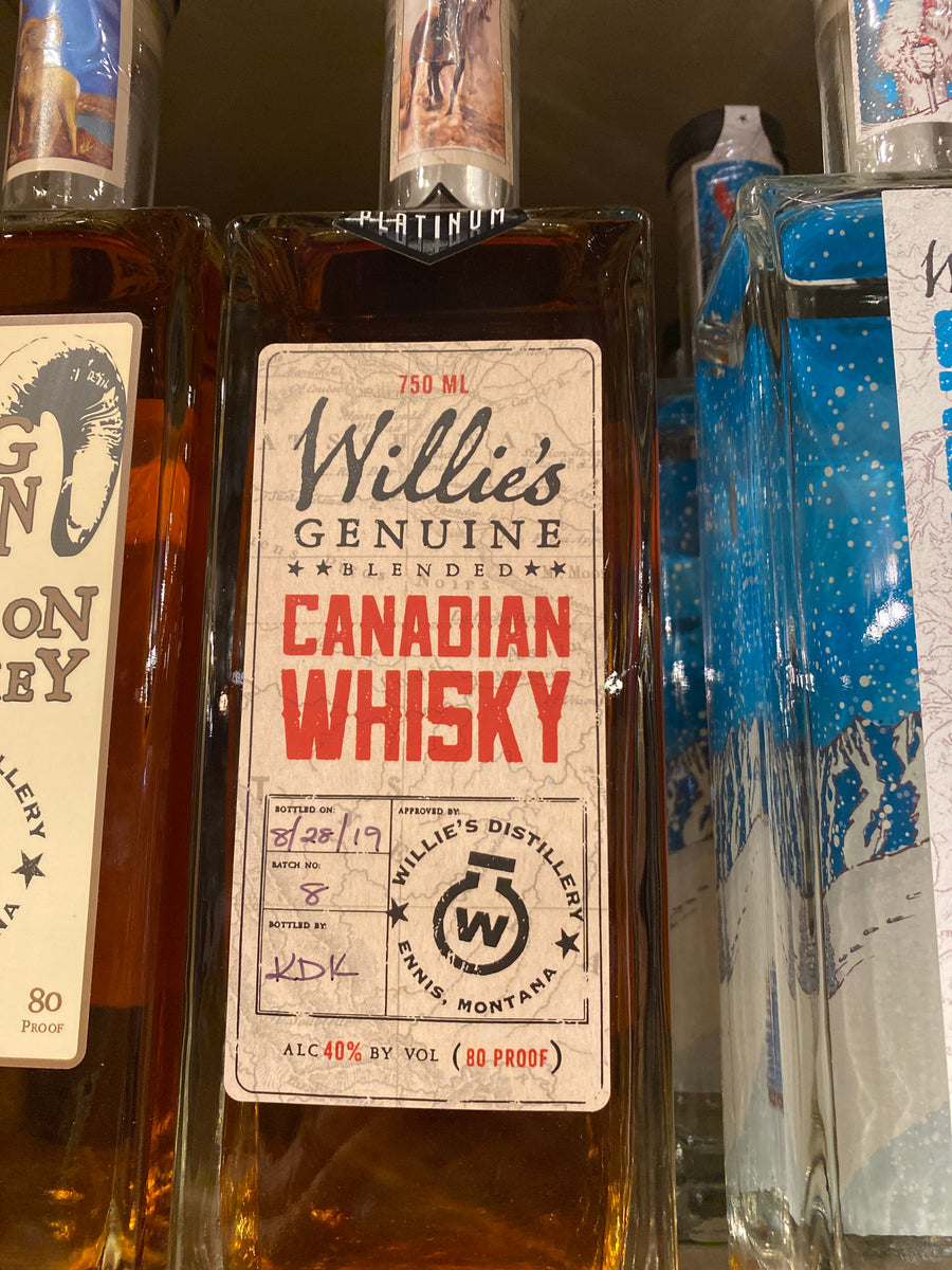 Willie's Canadian Whiskey, 750 ml