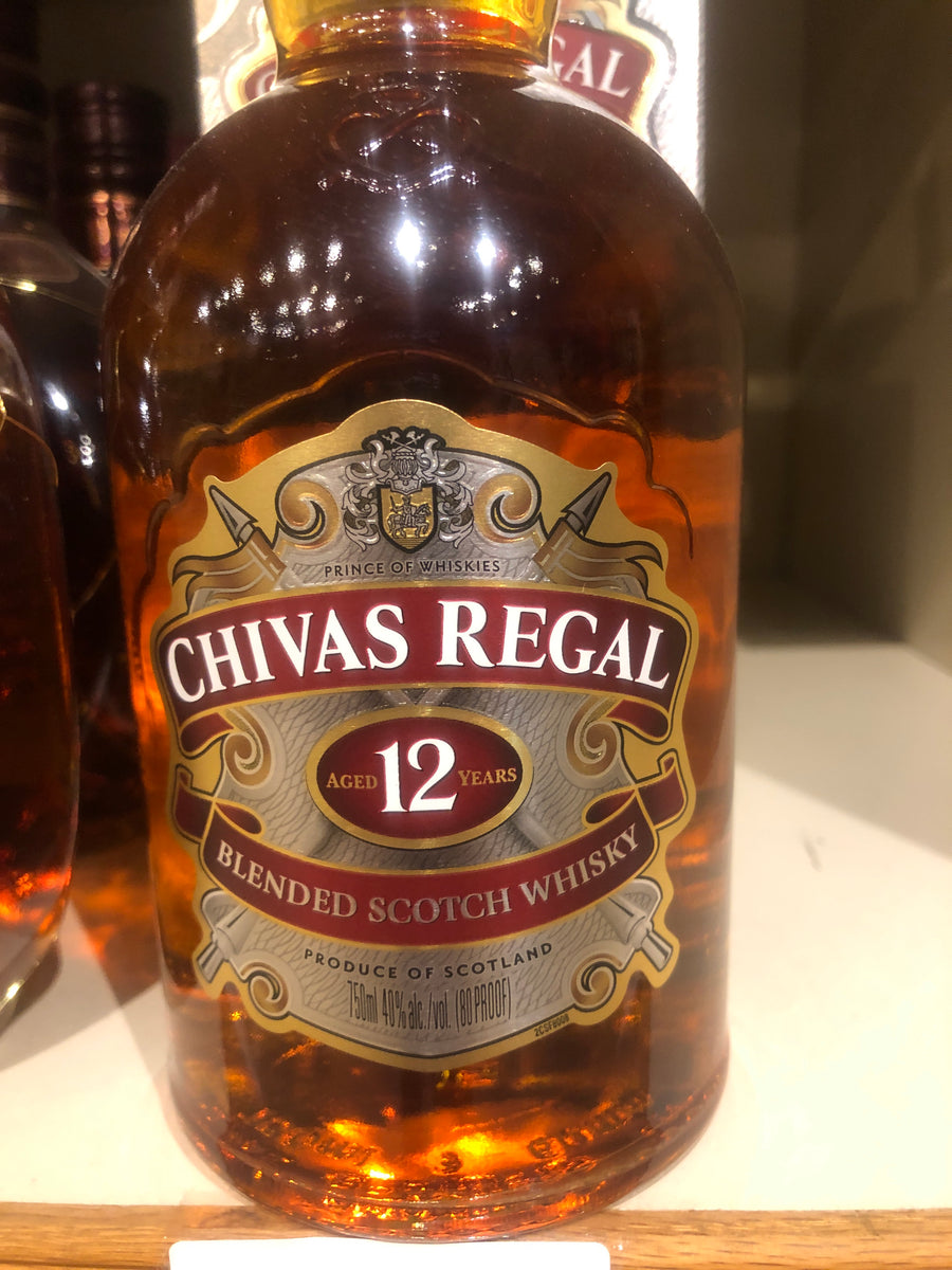 Chivas Regal 12 yr Scotch, 750 ml