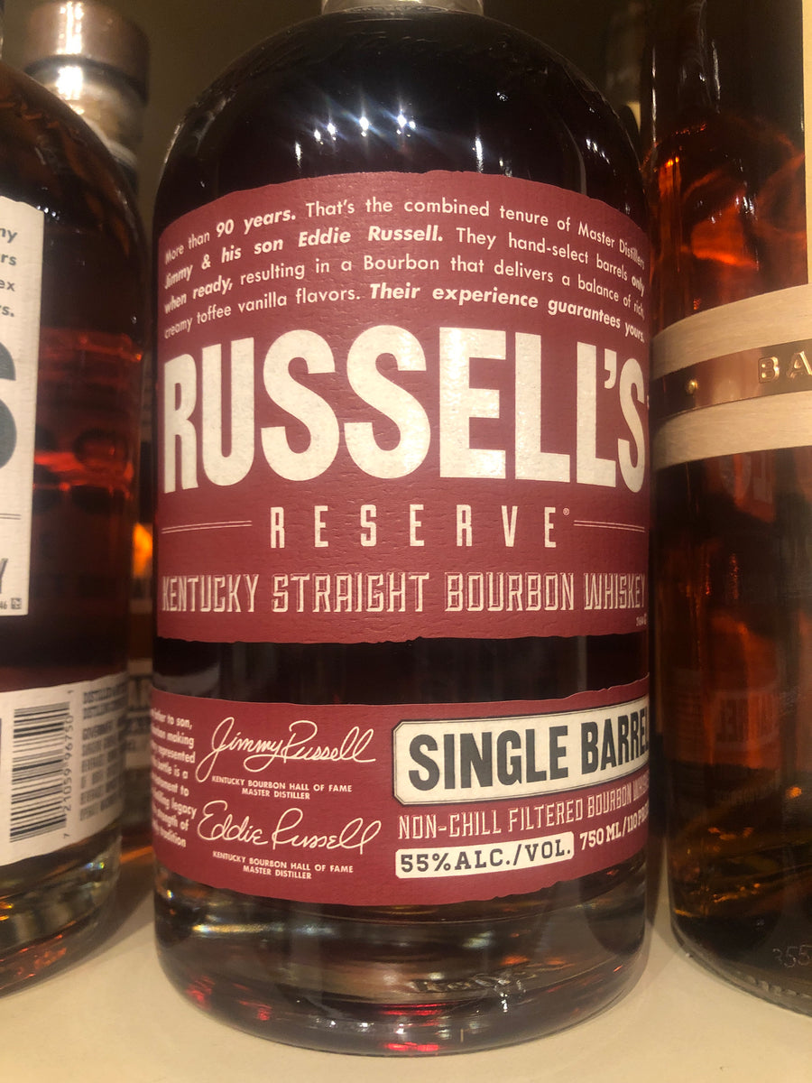 Russells Reserve Single Barrel Bourbon, 750 ml