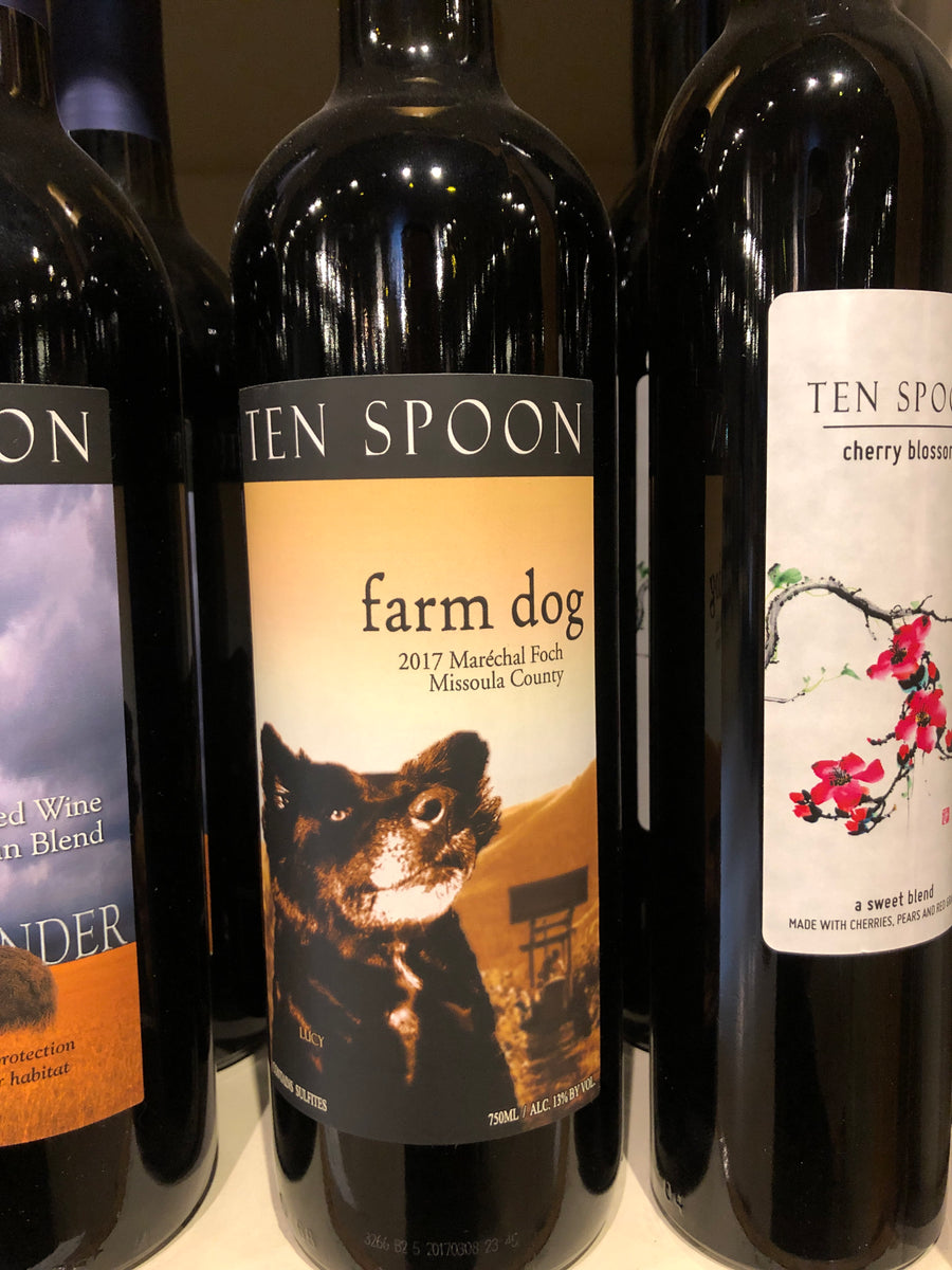 Ten Spoon Vineyards, Farm Dog Red, Made in Montana