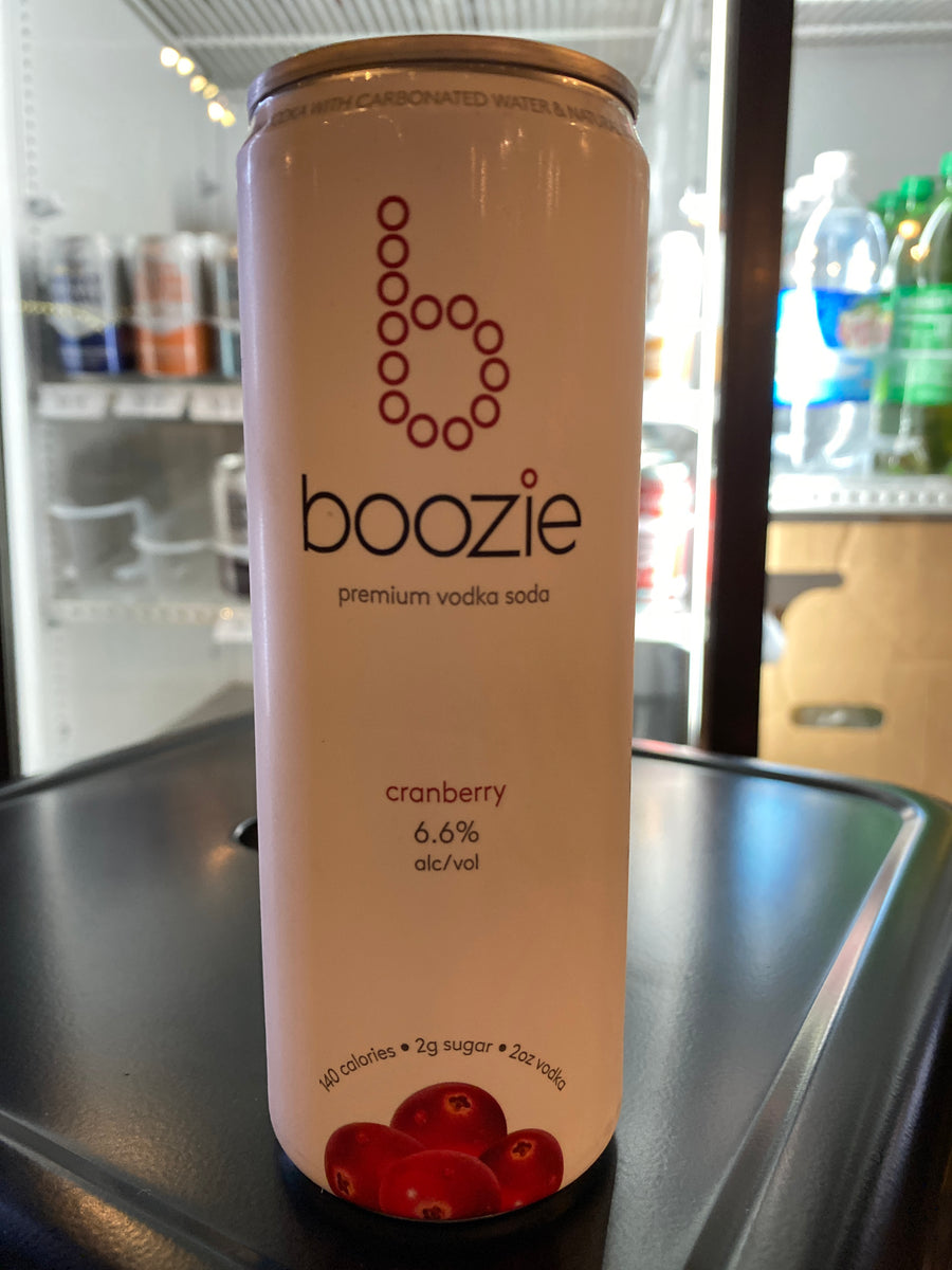 Boozie, Vodka Soda Cranberry, RTD, 12 oz can