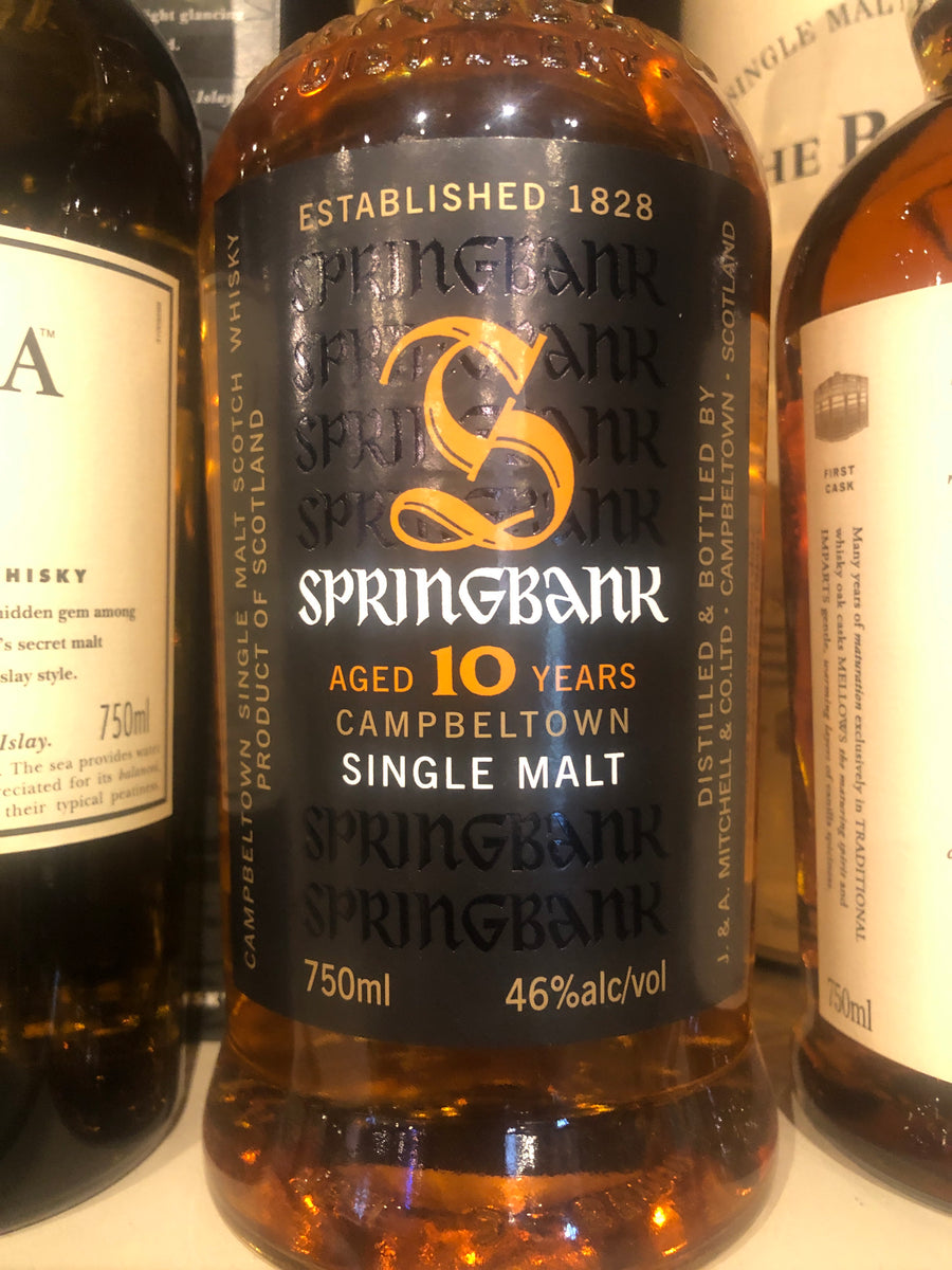 Springbank 10 yr Scotch, 750 ml