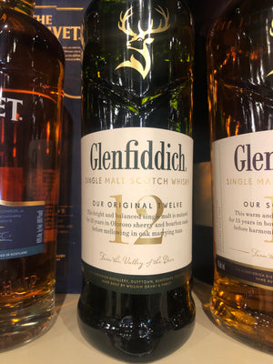Glenfiddich 12 yr Scotch, 750 ml