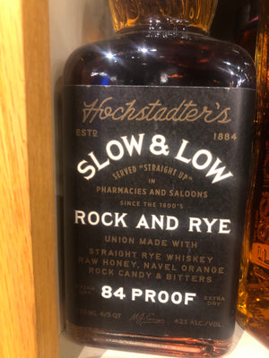 Slow & Low Rock & Rye Whiskey, 750 ml
