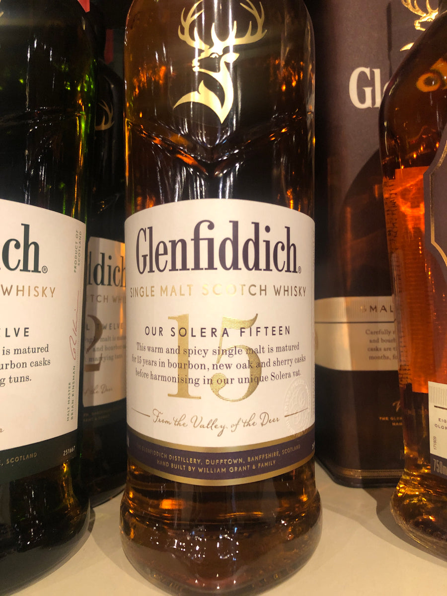 Glenfiddich Solera 15 yr Scotch, 750 ml