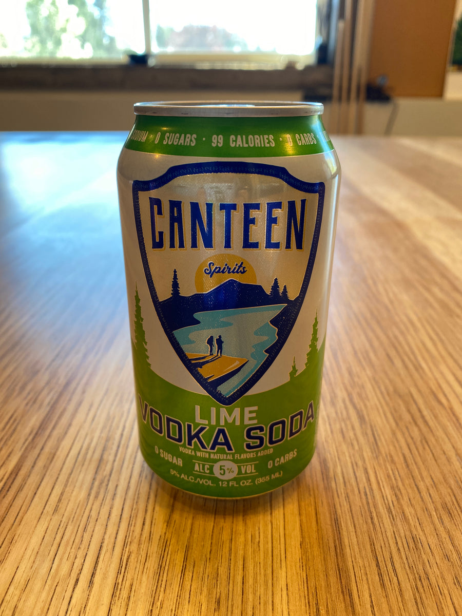 Canteen, Vodka Soda, Lime, RTD, 12oz can