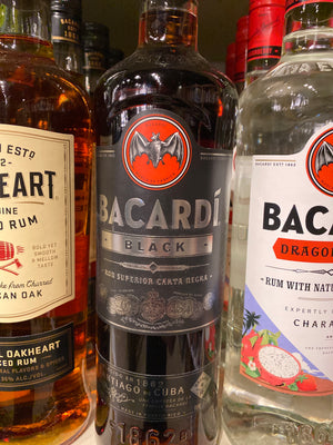 Bacardi Black Rum, 750 ml
