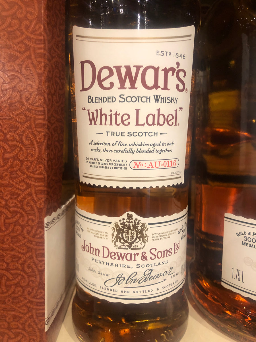 Dewars White Label Scotch, 750 ml