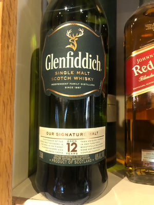 Glenfiddich 12 yr Scotch, 375 ml
