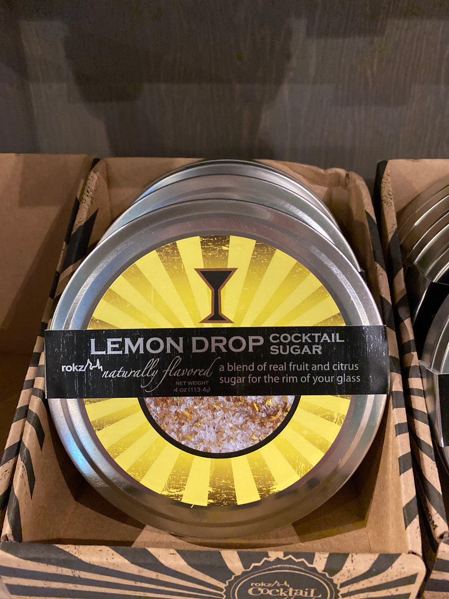 Rokz, Lemon Drop Cocktail Sugar, Rim Salt