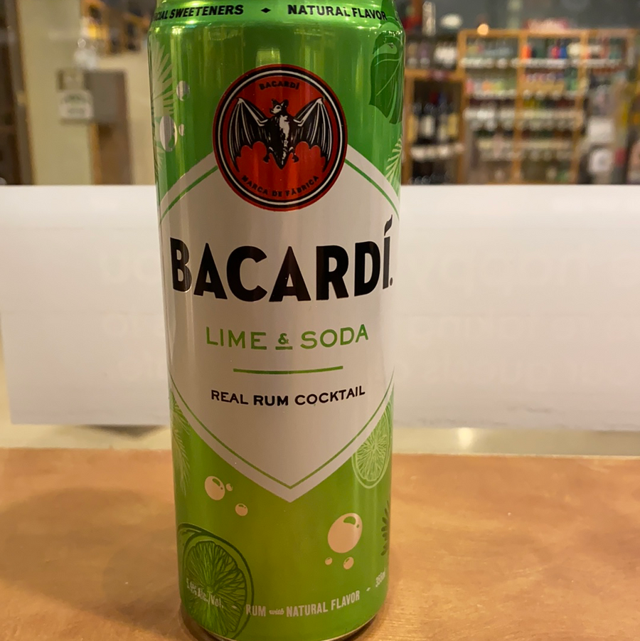 Bacardi, RTD, Lime and Soda, 12oz can