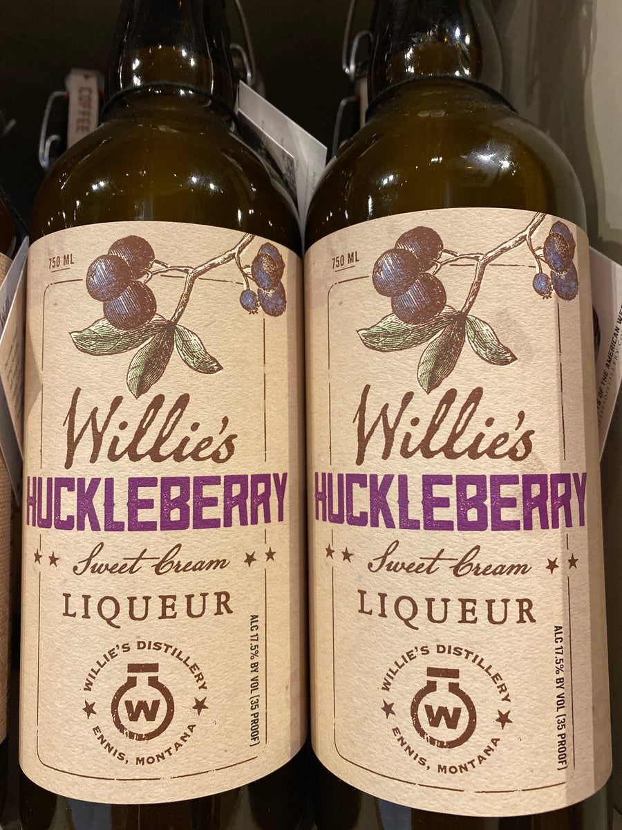 Willie's Huckleberry Cream Liqueur, 750 ml