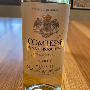Contessa de Malet Roquefort, Bordeaux, Blanc, France, 750ml
