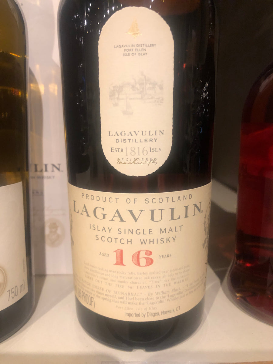 16 years Lagavulin Single Malt Scotch Whisky Islay 750ml