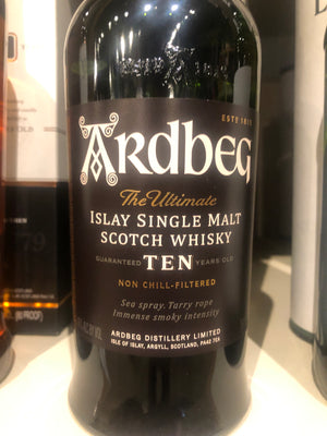 Ardbeg, 10 yr Scotch, 750 ml