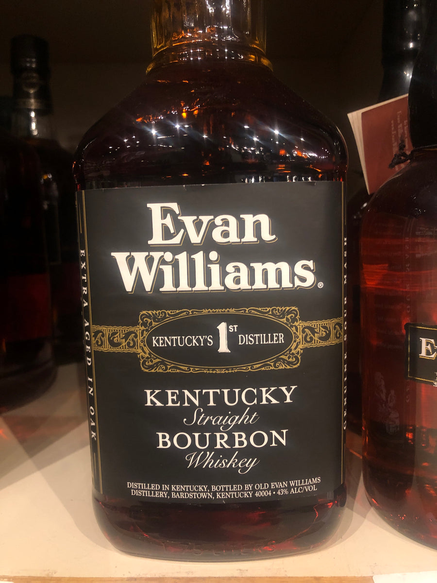 Evan Williams 86pf Black Label Bourbon, 1.75 L