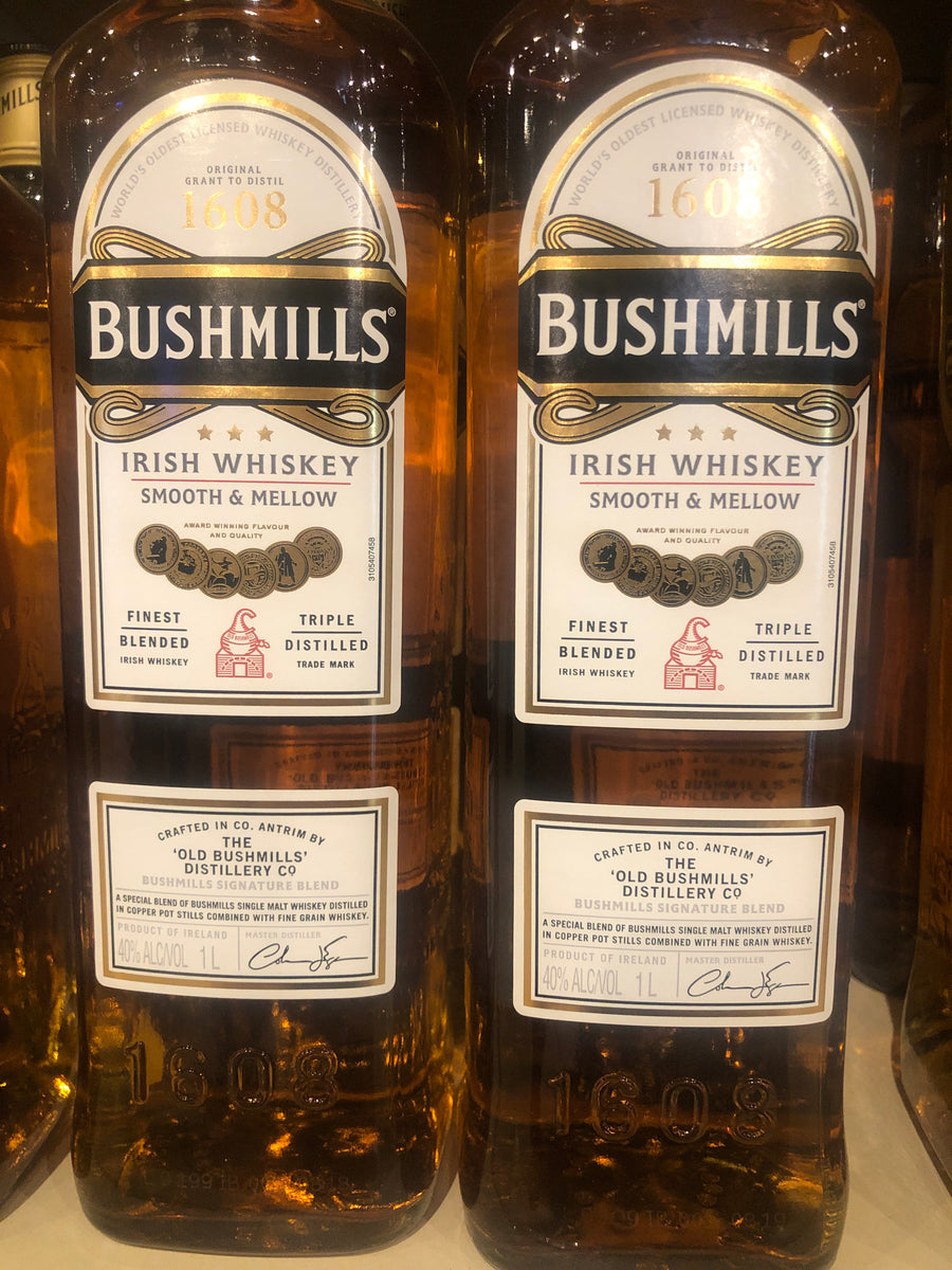 Bushmills Irish Whiskey, 1 L