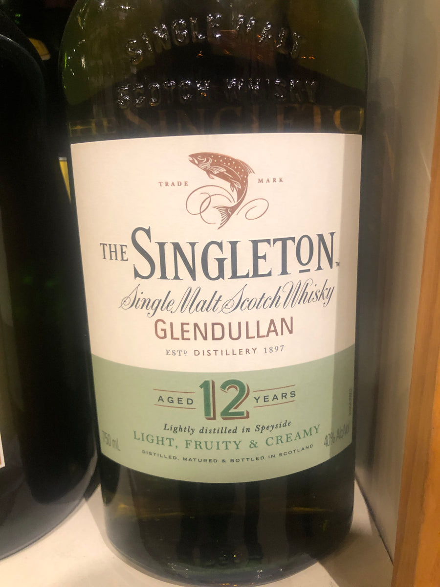 Singleton Glendullan 12 yr Scotch, 750 ml