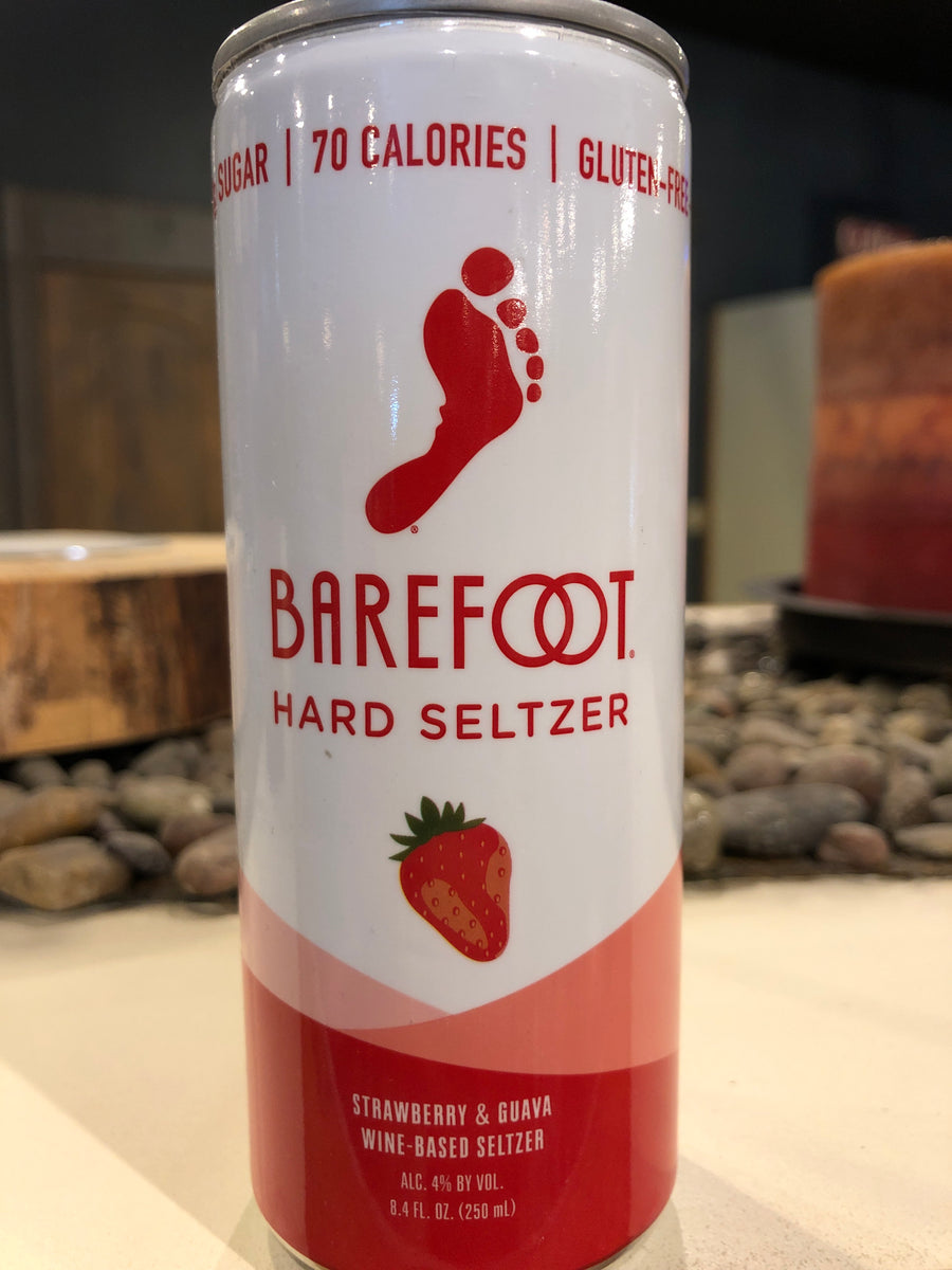 Barefoot, Hard Seltzer, Strawberry & Guava, RTD, 8.4 oz Can