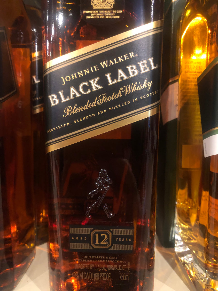 Johnnie Walker Black Label 12 yr Scotch, 750 ml