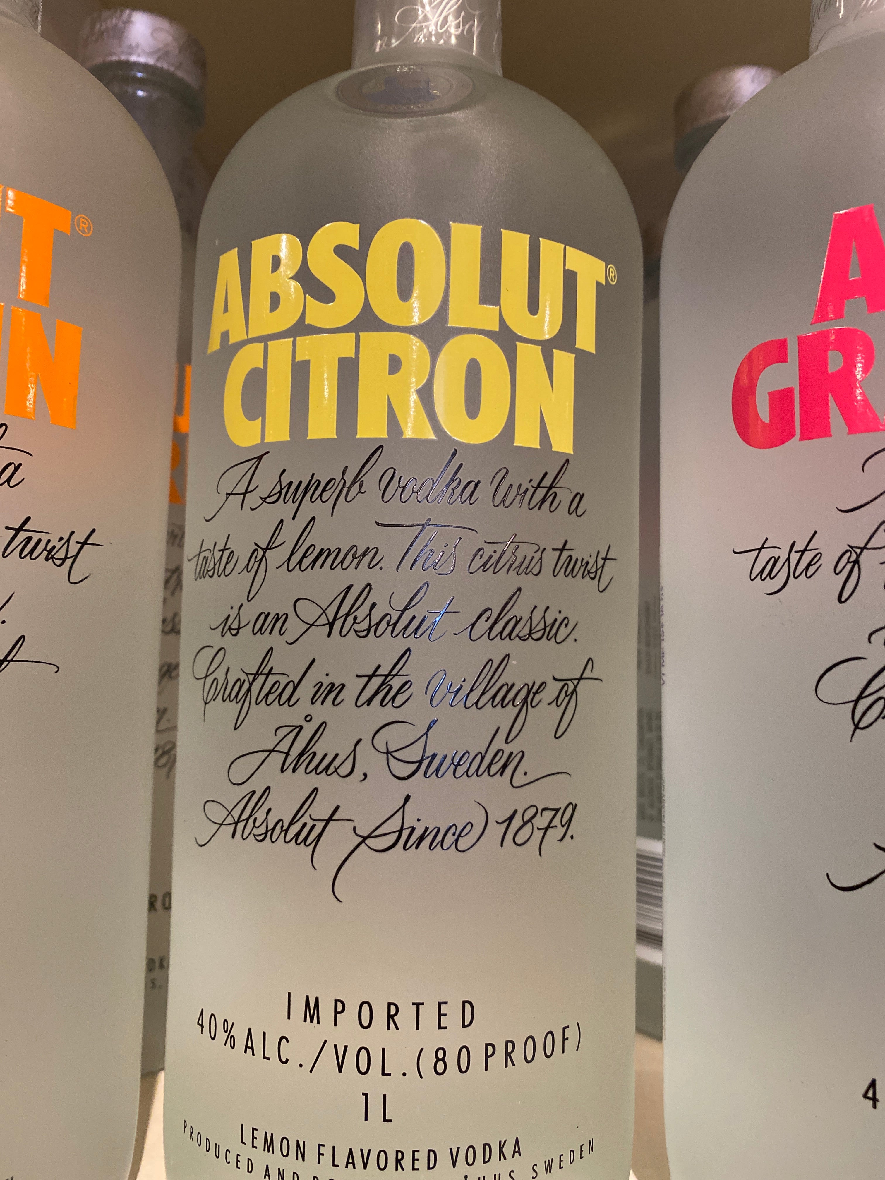 Absolut Citron Vodka, 1.75 L – O'Brien's Liquor & Wine