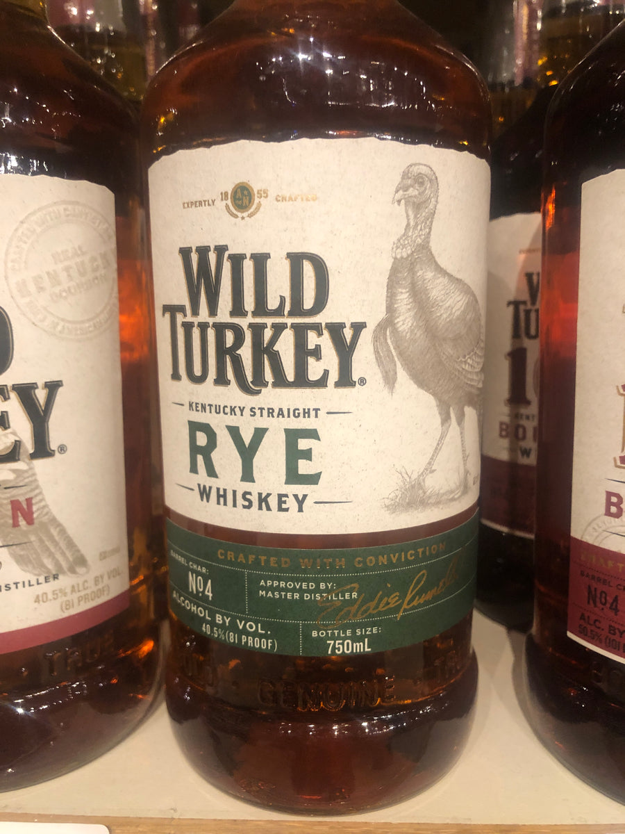 Wild Turkey Rye Whiskey, 750 ml