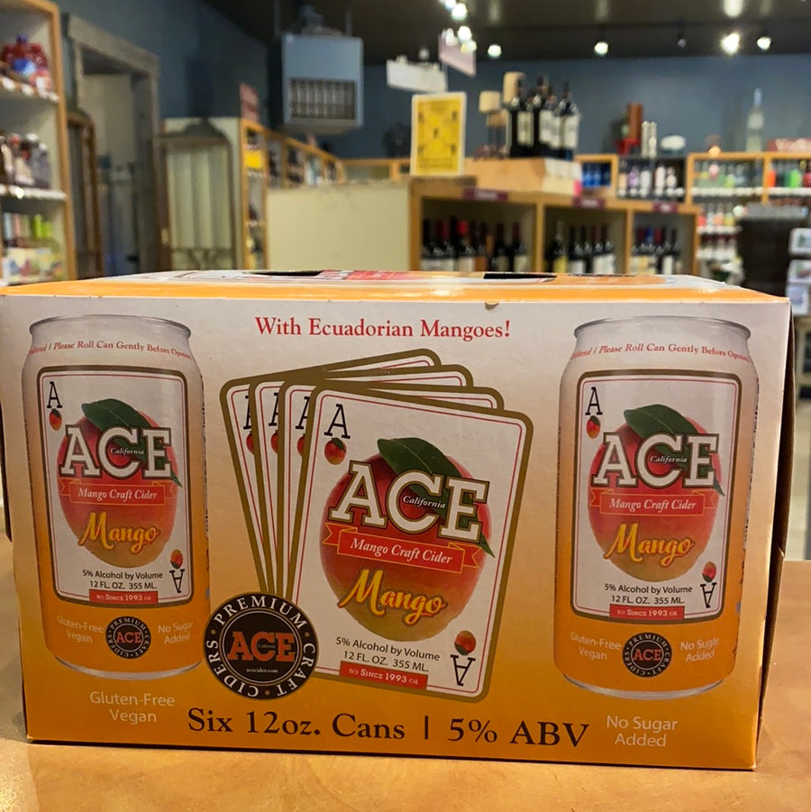 Ace, Mango, Craft, Cider, 6 pack, 12oz cans