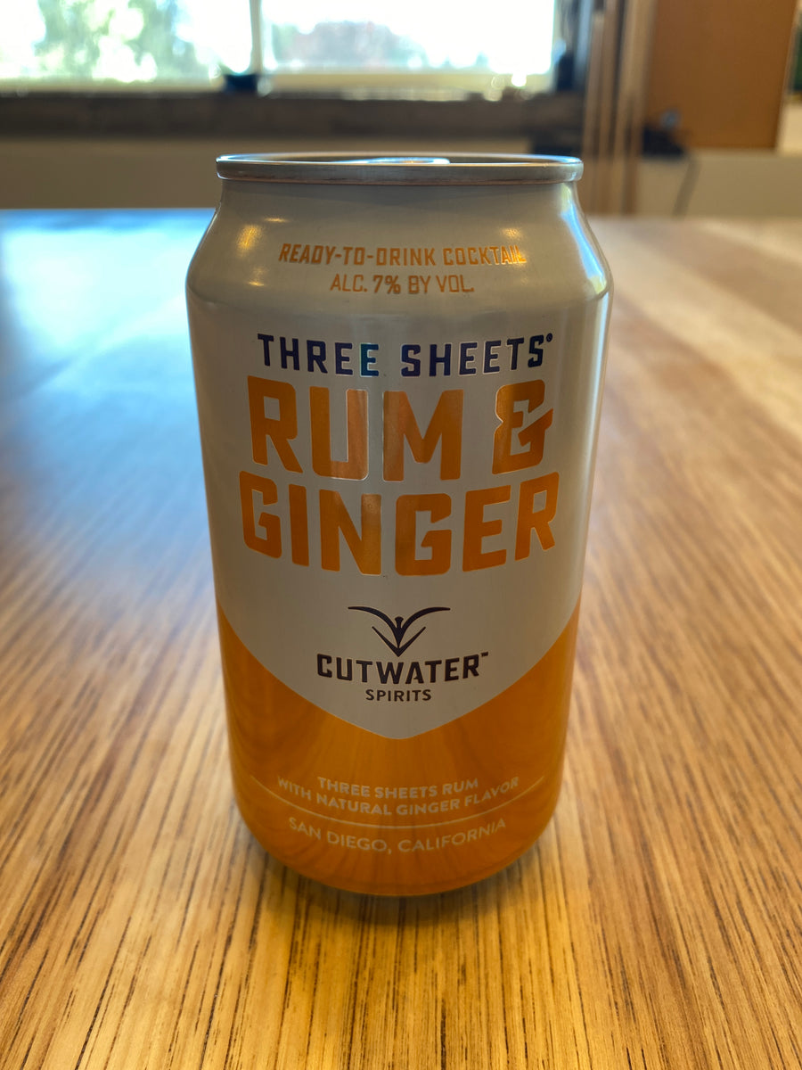 Cutwater, Rum & Ginger, RTD, 12oz can