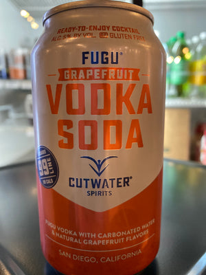 Cutwater, Vodka Soda with Grapefruit, RTD, 12 oz can