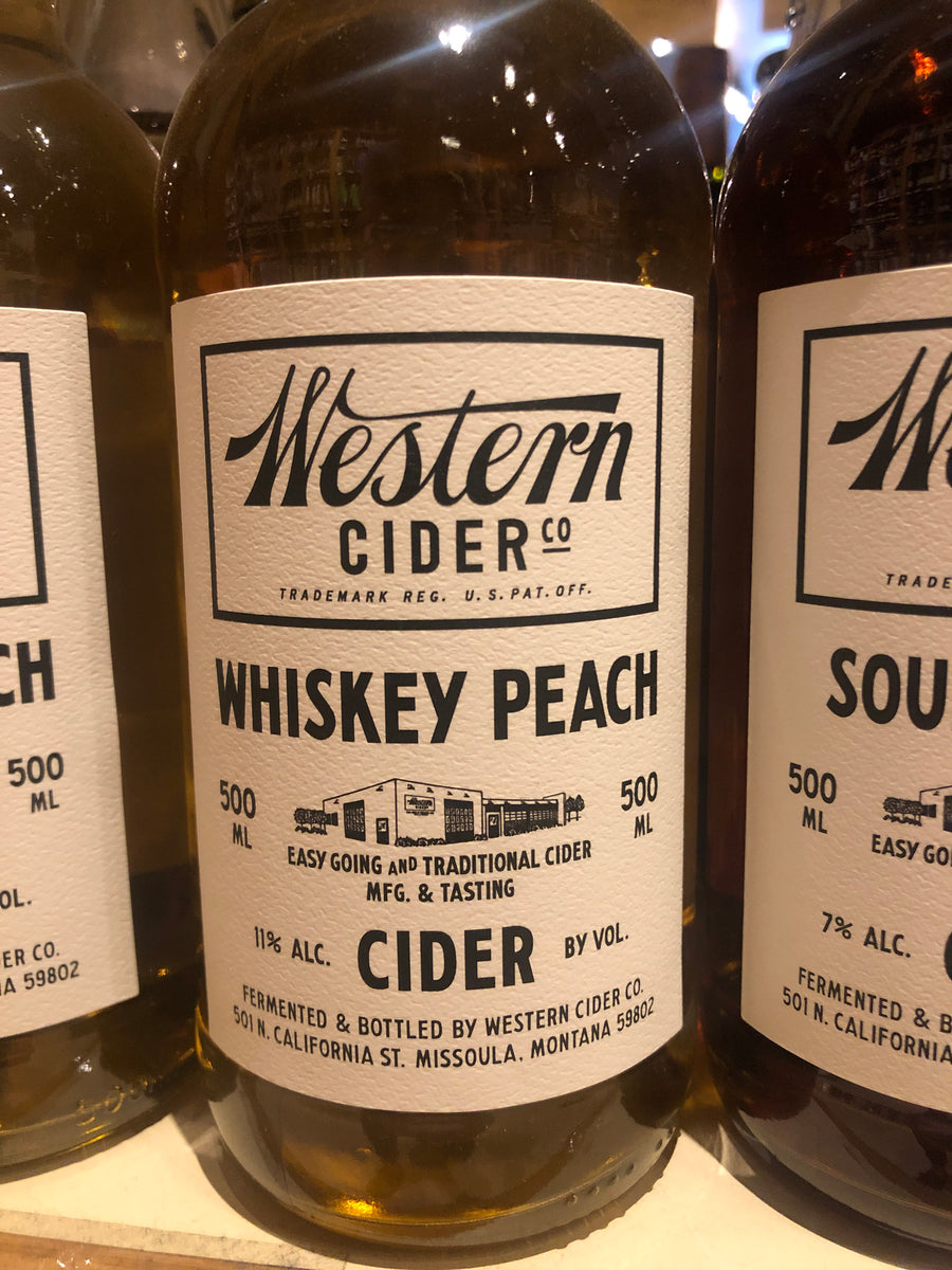 Western Cider Whiskey Peach, 500ml