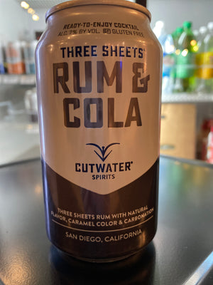 Cutwater, Rum And Cola, RTD, 12 oz can
