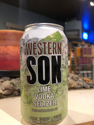 Western Son, Lime & Vodka Seltzer, RTD, 12oz can