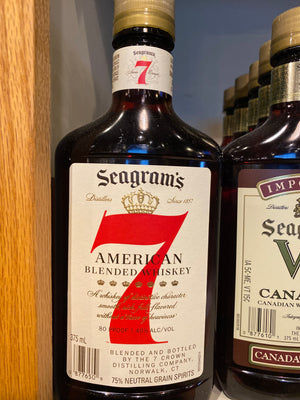 Seagram's 7 American Blended Whiskey, 375 ml