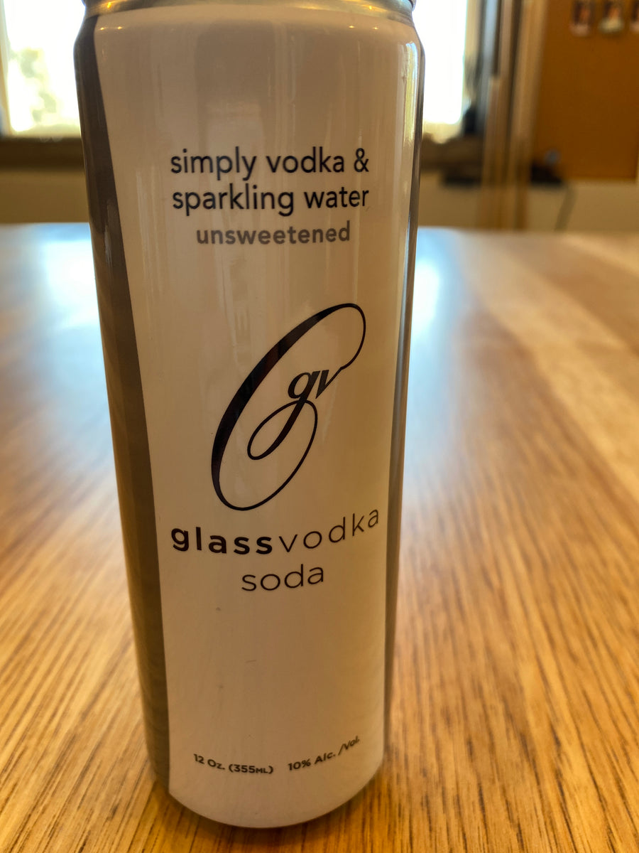 Glass, Vodka Soda, Unsweetened, RTD, 12oz can