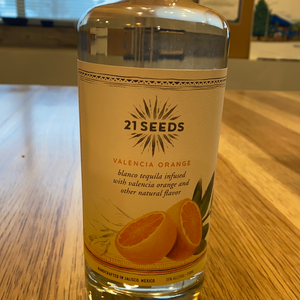 21 Seeds, Valencia Orange, Blanco Tequila, 750ml
