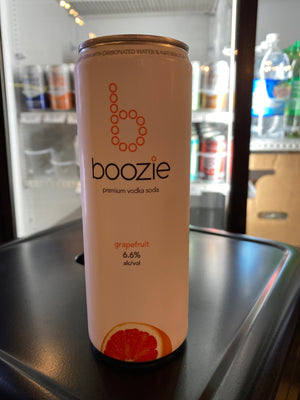Boozie, Vodka Soda Grapefruit, RTD, 12 oz can