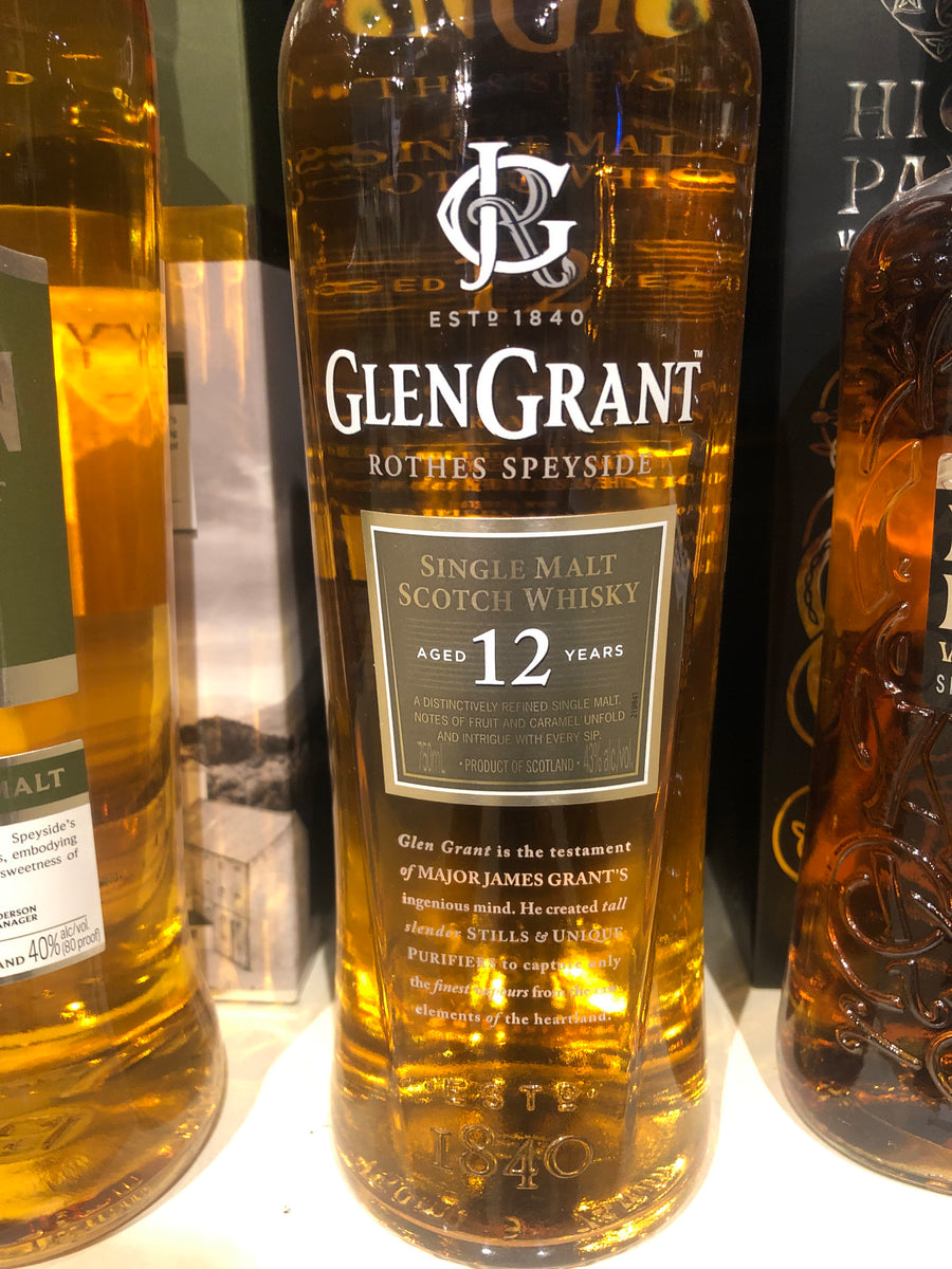 Glen Grant 12 yr Scotch, 750 ml