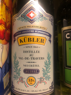 Kubler, Absinthe, Liqueur, 750 ml