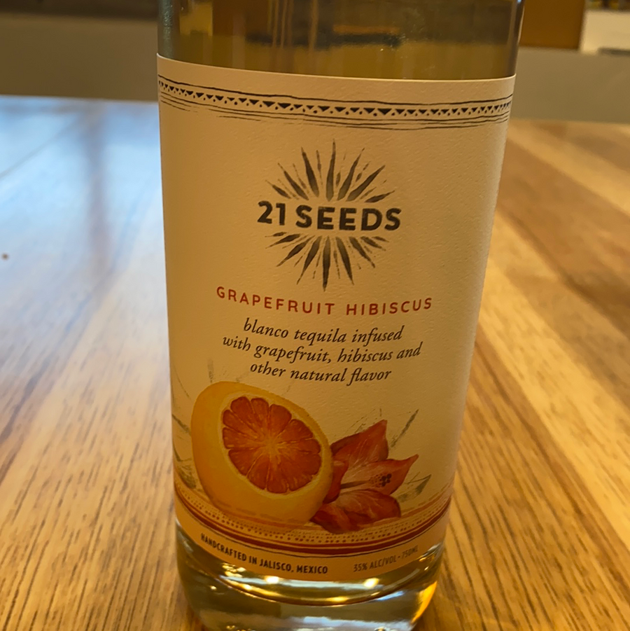 21 Seeds, Grapefruit Hibiscus, Blanco Tequila, 750ml