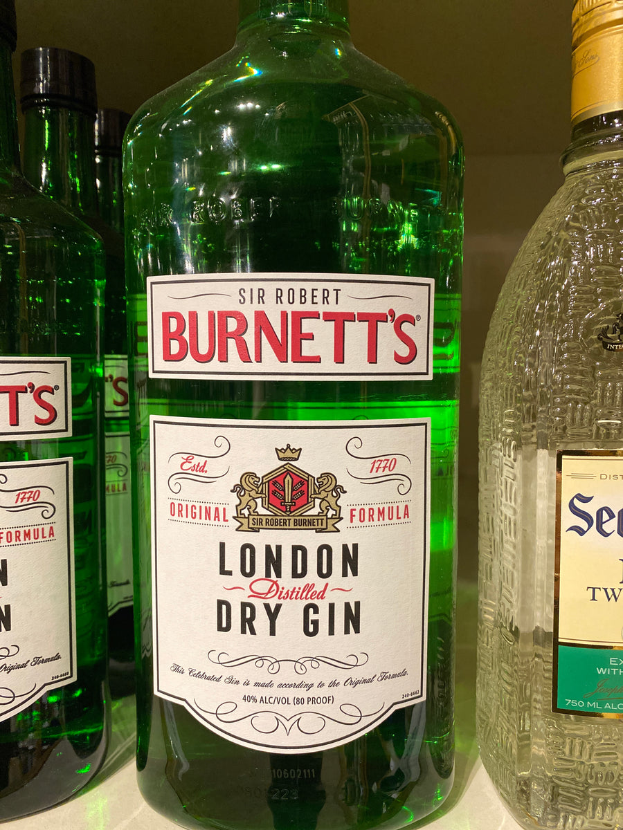 Burnetts English Dry Gin, 1.75 L