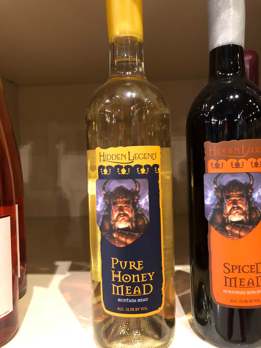 Hidden Legend, Pure Honey, Mead, Made in Montana, 750mL