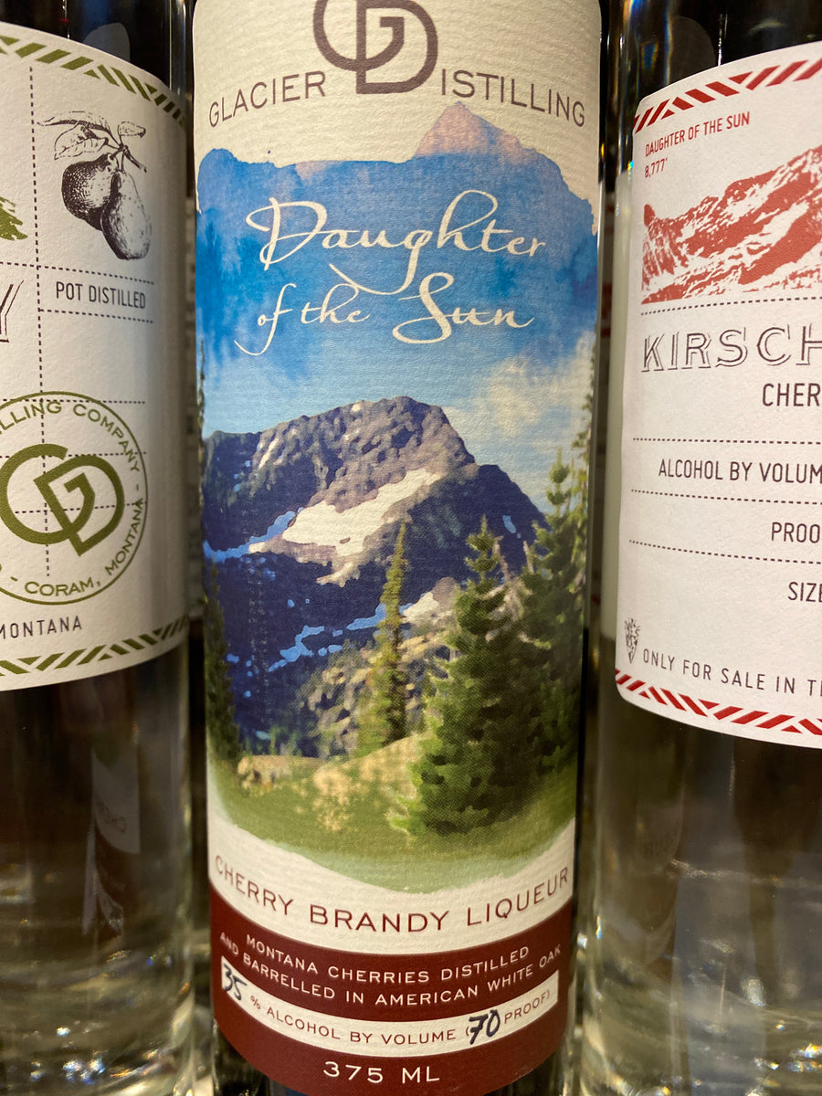 Glacier Distilling Daughter Of The Sun Cherry Brandy Liqueur, 375 ml