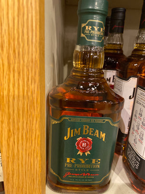 Jim Beam Rye Whiskey, 750 ml
